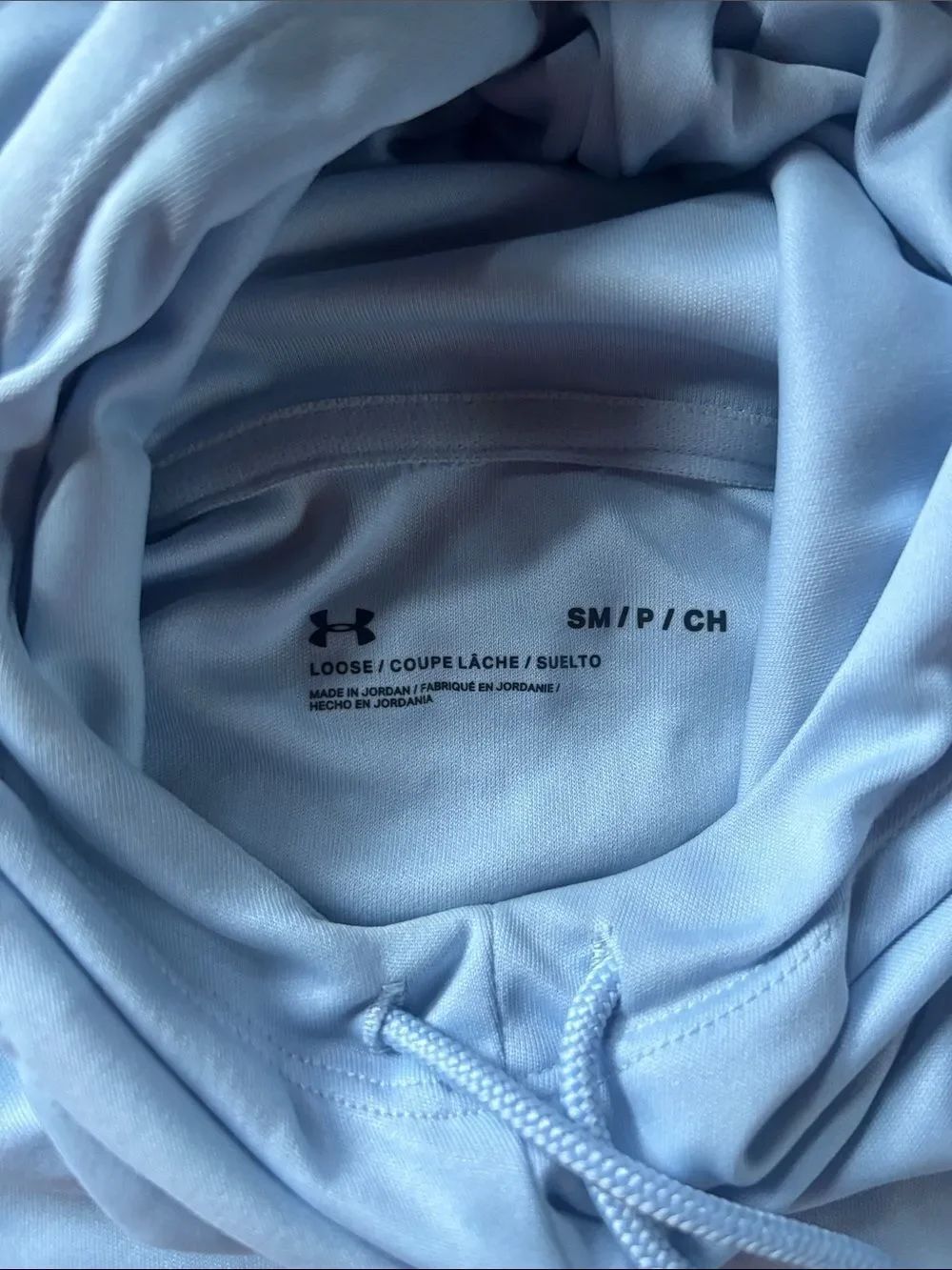 Under Armour Women's Light Blue Performance Hoodie Pullover - Picture 3 of 8